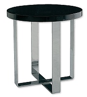 Приставной столик Andrew Martin модель BLACK LACQUERED ROUND SIDE TABLE