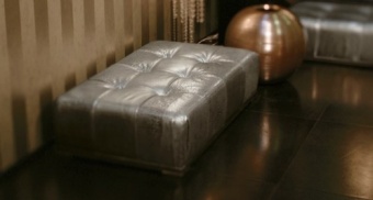 Zed pouf. 70x120 h.30 Silver - available also in the size 90x90 h.30 and 120x120 h.30